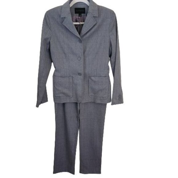 Express Vintage 90s NWT Plaid Business Pant Suit Size 3/4 - Picture 1 of 9